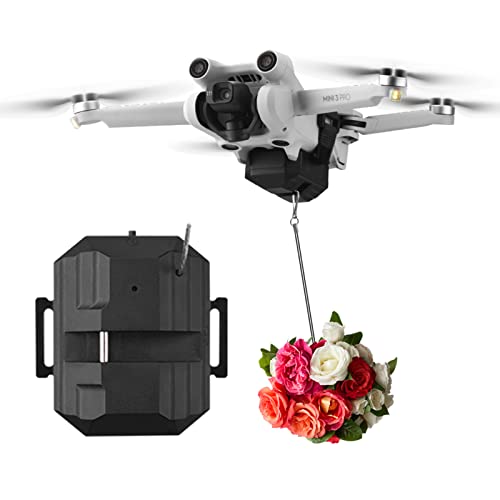 ZEZEFUFU Schwarze Drohne Fernbedienung Thrower Dropper für DJI Mini 3 Pro/Mavic 3 Zubehör von ZEZEFUFU