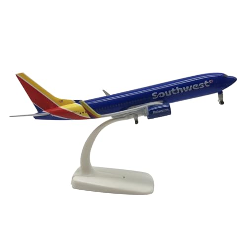 ZEZEFUFU Southwest Airlines B737 Flugzeugmodell, Legierung, Luftfahrt, Wissenschaft, Ausstellungsmodell, 20 cm von ZEZEFUFU