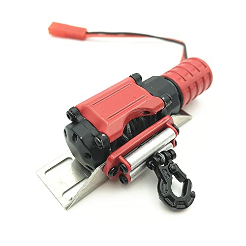 ZEZEFUFU Warn Winch Stamped Steel Components Wireless Remote Control for SCX10 TRX-4 Crawler von ZEZEFUFU