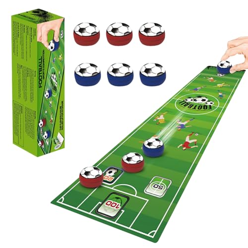 Fußball Tabletop Spiel, Multifunktionstisch Shuffle Boards, Tabletop Top Curling, Fußball Familien Indoor Interactive -Spiel für Kinder und Erwachsene von ZGCXRTO