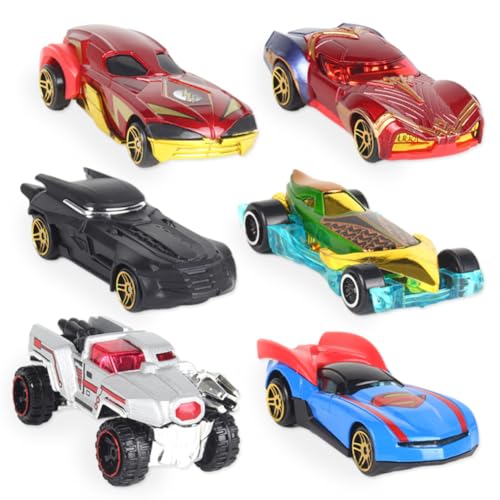 ZGCXRTO Cars Spielzeug Set, 6pcs Race Car Figures Cake Toppers Lightning Mini Cars Auto Kuchendekoration Auto-Minifiguren Tortendeko Geburtstag Kleine Fahrzeuge, Kinderidee Spielfahrzeuge für Kinder von ZGCXRTO