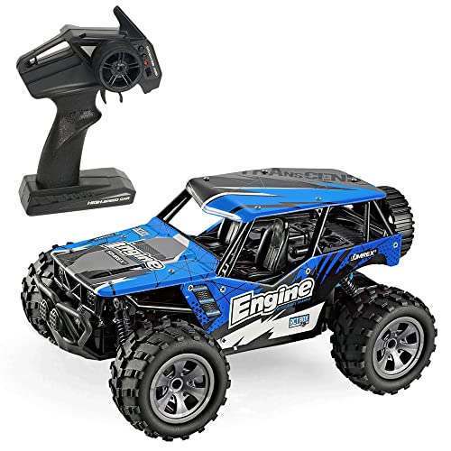 ZGDHWCR RC-Buggy, geländegängiges, stoßdämpfendes RC-Fahrzeug, 2,4-G-Elektro-Offroad-RC-Fahrzeug, Hochgeschwindigkeits-Drift-Rennwagen, Hobby-RC-Truck, Kinderspielzeuggeschenk von ZGDHWCR