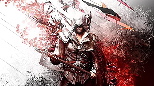 Puzzles 1000 Teile für Erwachsene Assassins Creed Pädagogisches intellektuelles Dekompressionsspielzeug Spaß Familienspiel für Kinder Erwachsene Herausfordernde Puzzles Geschenk75*50cm von ZGQAMZ