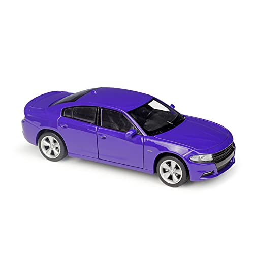ZHAOFEI 1 24 Für Dodge Challenger Hohe Simulation Zinklegierung Zurückziehen Automodell Erwachsene Karnevalsgeschenk(Blau) von ZHAOFEI