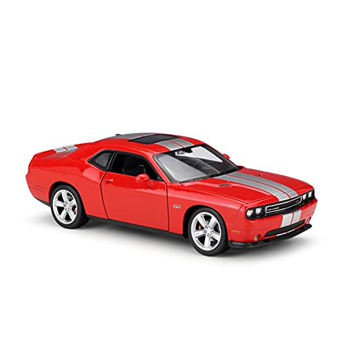 ZHAOFEI 1 24 Für Dodge Challenger Srt Simulation Zinklegierung Zurückziehen Automodell Erwachsene Karnevalsgeschenk(Rot) von ZHAOFEI