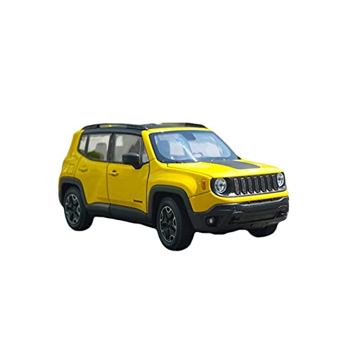 ZHAOFEI 1 24 Für Jeep Renegade Simulation Zinklegierung Automodell Mit Sound Light Erwachsene Karnevalsgeschenk(Yellow) von ZHAOFEI