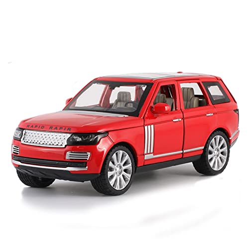 ZHAOFEI 1 24 Für Land Rover Range Rover SUV Metalllegierung Automodell Mit Soundlicht Als Geschenk Für Erwachsene(Rot) von ZHAOFEI