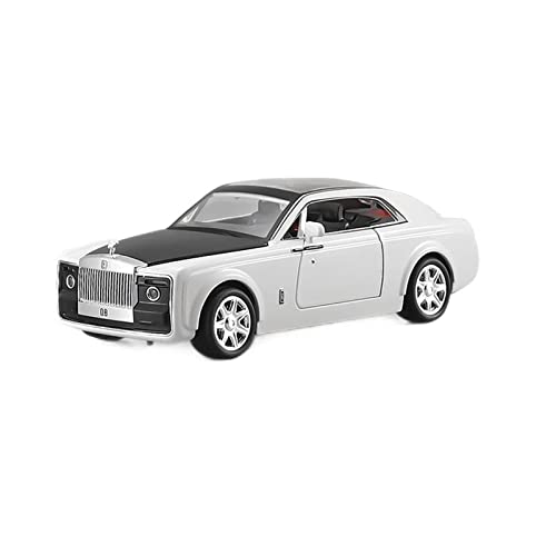 ZHAOFEI 1 24 Für Rolls Royce Sweptail Simulation Diecast Luxury Car Model Sound Light Zurückziehen Spielzeugfahrzeuge Geschenk(Weiß) von ZHAOFEI