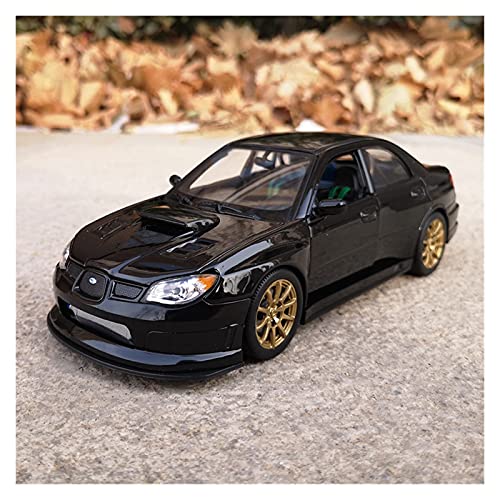 ZHAOFEI 1 24 Für Subaru Impreza Legierung Cast Simulation Zurückziehen Spielzeug Rennwagen Modell Mit Sound Licht Für Geschenk(Schwarz) von ZHAOFEI