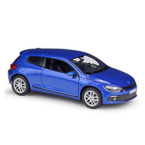ZHAOFEI 1 24 Für Volkswagen Zinklegierung Hohe Simulation Zurückziehen Automodell Erwachsene (Blau) von ZHAOFEI