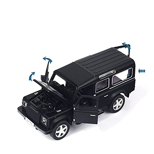 ZHAOFEI 1 32 Spielzeugauto Zinklegierung Automodell Sound Und Licht Zurückziehen Simulation Auto Spielzeug Geschenk(Schwarz) von ZHAOFEI