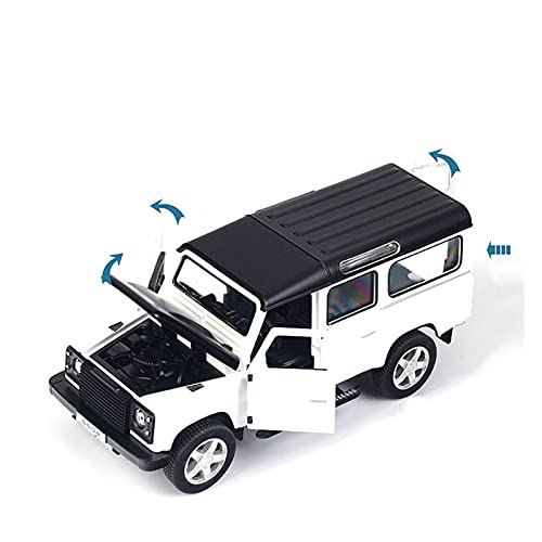 ZHAOFEI 1 32 Spielzeugauto Zinklegierung Automodell Sound Und Licht Zurückziehen Simulation Auto Spielzeug Geschenk(Weiß) von ZHAOFEI