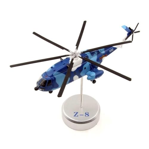 ZHAOFEI 1:144 for Straight 8 Helikopter Druckguss-Fertigflugzeugmodell Erwachsenensammlung Geschenke Und Spielzeug Kunsthandwerk(Blue) von ZHAOFEI
