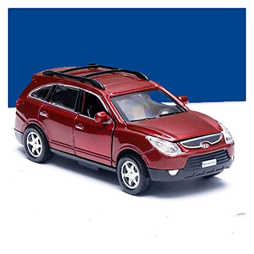 ZHAOFEI 1:34 Für Hyundai Veracruz SUV Legierung Simulation Zurückziehen Spielzeugauto Mit Sound Licht Für Geschenk Ornament(Rot) von ZHAOFEI