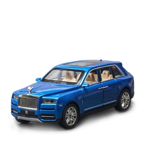 ZHAOFEI Artwork 1:24 Legierung Diecast Automodelle for Rolls Royce Cullinan Simulation Sound Und Licht Zurückziehen Spielzeug(Blue) von ZHAOFEI