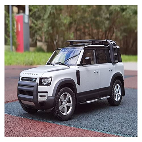 ZHAOFEI Für Land Rover Defender 110 Kit Edition 2020 Soft Light Silver AR ALMOST REAL Alloy Car Model 1/18(B) von ZHAOFEI