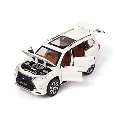 ZHAOFEI Für Lexus LX570 1:24 Classic Alloy Simulation Spielzeugautomodell Kann Gesammelt Und Versendet Werden(Weiß) von ZHAOFEI