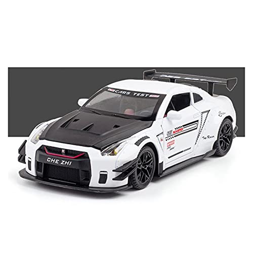 ZHAOFEI Für Nissan GTR35 1 24 Simulation Druckgusslegierung Ziehen Sportwagen Modell Jungen Geschenk Spielzeugsammlung Zurück(Weiß) von ZHAOFEI