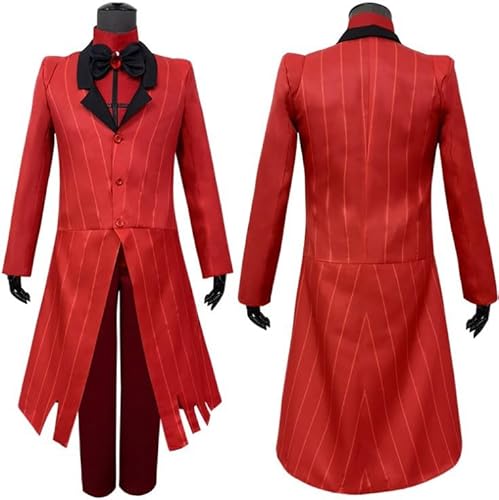 ZHAOSJ Alastor Cosplay Hazbin Hotel für Herren Kostüm Jacke Outfits Set Halloween Kostüm Uniform Cartoon Komplettset von ZHAOSJ