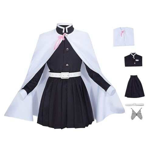 ZHAOSJ Anime Tsuyuri Kanao Mädchen Cape Uniform Kleid Cosplay für Erwachsene Frauen Männer Kimetsu Schmetterling Haar Zubehör Kimono Kostüme von ZHAOSJ