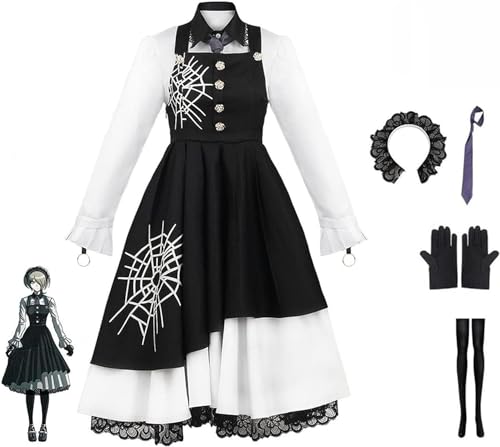 ZHAOSJ Dangan-ronpa Cosplay-Kostüm, Tojo Kirumi Fancy Robe Dress Uniform, Tojo Kirumi Halloween-Jacke mit Anime-Thema mit Zubehör von ZHAOSJ