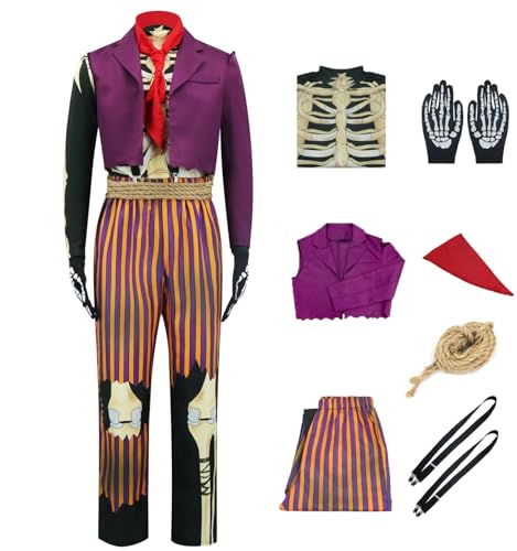 ZHAOSJ Hector Rivera Kostüm für Herren, Cosplay, Musiker, Rover, Skelett, Halloween-Kostüme, Horror-Anzug, Rollenspiel-Anzug für Erwachsene von ZHAOSJ