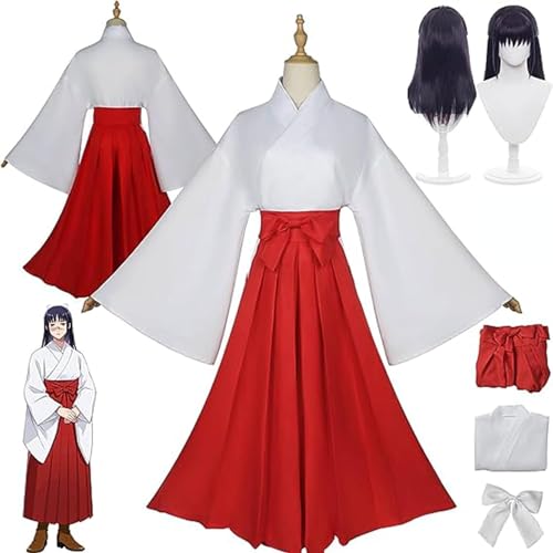 ZHAOSJ Iroi Utahime Cosplay-Kostüm, Anime-Charakter Iroi Utahime-Kostüm, Uniform mit Perücke, Anime-Themen-Halloween-Mantel, Kimono-Uniform-Umhang von ZHAOSJ