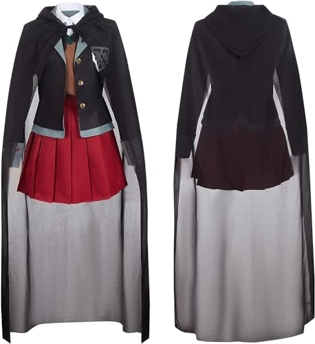 ZHAOSJ Yumeno Himiko Cosplay Kostüm Erwachsene Zauberer Uniform Männer Frauen Outfit mit schwarzem Hut Umhang von ZHAOSJ