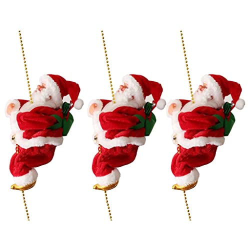 ZHAPEG Weihnachten Home Decor Musical Für Elektrische Klettern Santa Figuren Für Weihnachten Baum Ornament Party Festival Stift von ZHAPEG