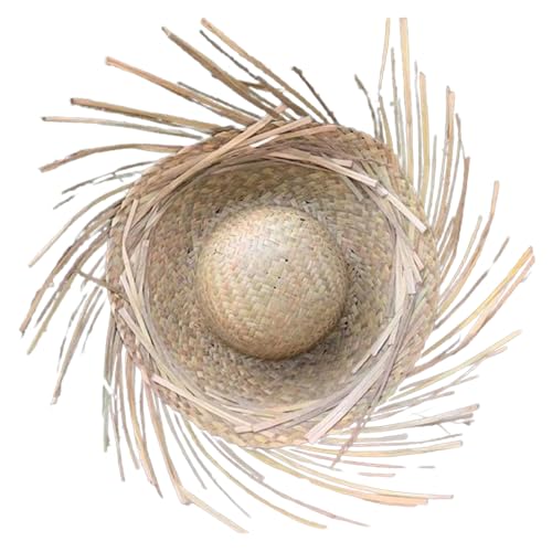 ZHENGCI Mexicanos Sombrero-Hut, handgefertigter Strohhut, hawaiianische Stile, Verkleidungsrequisiten, Strohhut mit zerrissener Krempe ZHENGCI Mexicanos Sombrero-Hut, handgefertigter Strohhut, hawaiianische Stile, Verkleidungsrequisiten, Strohhut mit zerrissener Krempe von ZHENGCI