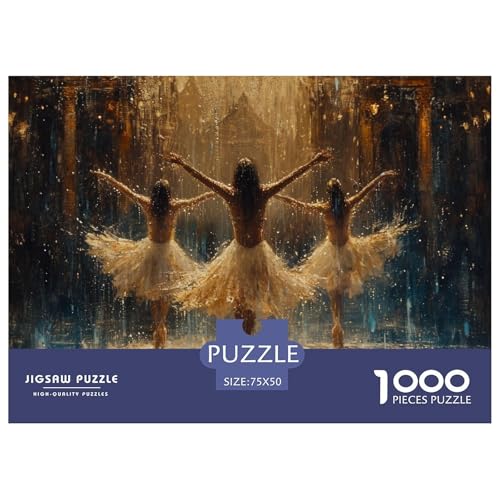 Balletttanz Puzzle 1000 Teile, Erwachsene, Klassische Puzzle, Impossible Puzzle,Geschicklichkeitsspiel Für Die Ganze Familie Erwachsenenpuzzle Ab 14 Jahren Puzzel 1000pcs (75x50cm) von ZHENGYUU