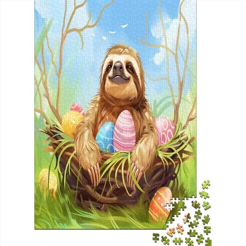 Faultier Puzzle 1000 Teile Puzzle Für Erwachsene Und Kinder Ab 14 Jahren,Puzzlespiel Erwachsenen Puzzlespiel Puzzel 1000pcs (75x50cm) von ZHENGYUU