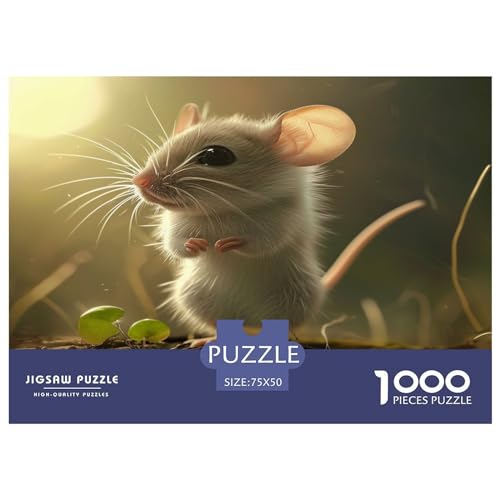 Maus Puzzle 1000 Teile,Puzzle Für Erwachsene, Impossible Puzzle, Geschicklichkeitsspiel Für Die Ganze Familie,Puzzle Legespiel- Erwachsenenpuzzle Puzzel 1000pcs (75x50cm) von ZHENGYUU