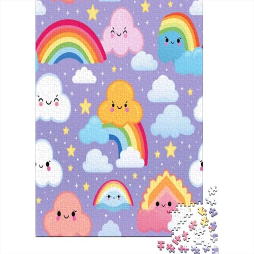 Regenbogen Puzzle 1000 Teile Erwachsener Kniffel Spaß Für Die Ganze Familie - Abwechslungsreiche 1000 Puzzleteilige Motive Puzzle Erwachsene, Puzzel 1000pcs (75x50cm) von ZHENGYUU