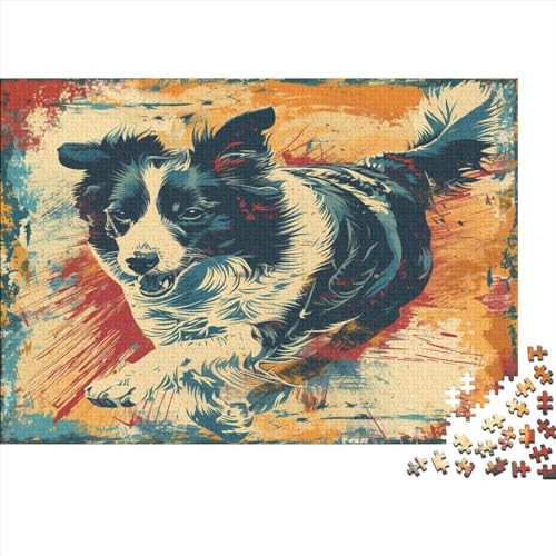 SchafeHund Puzzle 1000 Teile, Erwachsene, Klassische Puzzle, Impossible Puzzle,GesKükenlichkeitsspiel Für Die Ganze Familie Erwachsenenpuzzle Ab 14 Jahren Puzzel 1000pcs (75x50cm) von ZHENGYUU