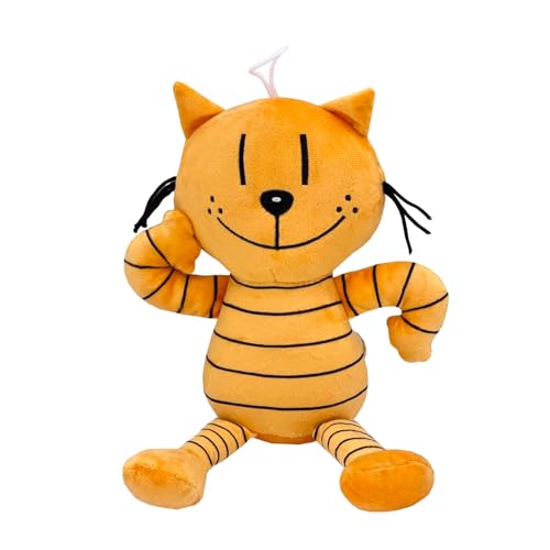 ZHICHENG New Dog Plush Man 9'' Petey Cat Cute Stuffed Animal Doll Birthday Gift for Fans,Kids and Adults (Petey Cat) von ZHICHENG