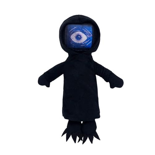 ZHICHENG Nightmare Critters Doey 12" Plush Toy - Official Monster Game Character Collectible for Kids & Adults,Fans' Favourite Gift (Black) von ZHICHENG