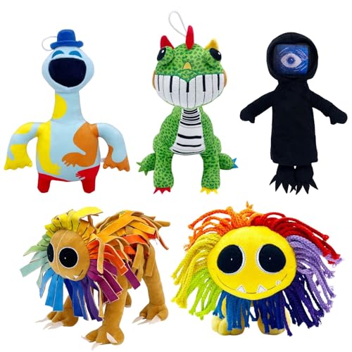 ZHICHENG Nightmare Critters Doey 12" Plush Toy - Official Monster Game Character Collectible for Kids & Adults (5PCS) von ZHICHENG