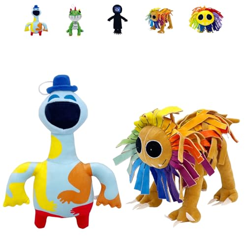 ZHICHENG Nightmare Critters Doey 12" Plush Toy - Official Monster Game Character Collectible for Kids & Adults (Doey+Yarnaby) von ZHICHENG