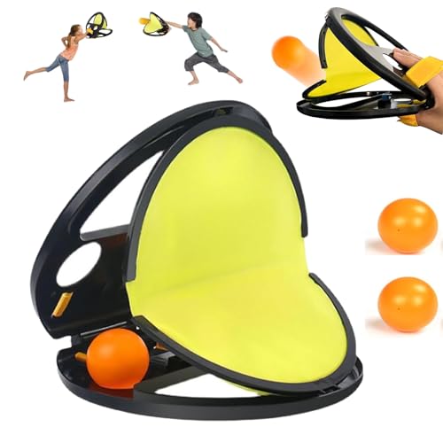 Racket Pocket™-Racket Pocket Catch Game, Throw Catch Ball Game,Toss and Catch Ball Set with 4 Balls,Parent-Child Interactive Educational Throwing Ball,for Outdoor Yard Games Beach Pool Toys (1pc) von ZHKVAG