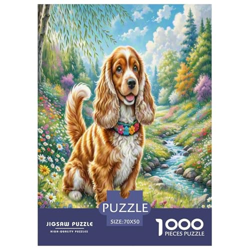 Amerikanischer Cocker Spaniel Puzzle 1000-teilige Schwer Puzzle Spielzeug Lernspiel Impossible Herausforderung Spielzeug Für Erwachsene Und Kinder in Bewährter 70x50cm/1000pcs Amerikanischer Cocker Spaniel Puzzle 1000-teilige Schwer Puzzle Spielzeug Lernspiel Impossible Herausforderung Spielzeug Für Erwachsene Und Kinder in Bewährter 70x50cm/1000pcs von ZHUICHENG
