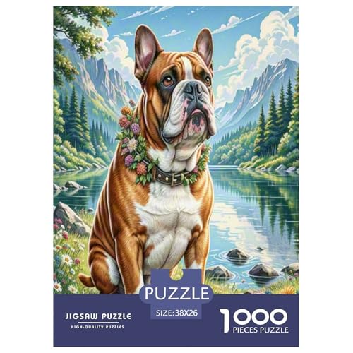 Bulldog Terrier Puzzle 1000-teilige Schwer Puzzle Spielzeug Lernspiel Impossible Herausforderungsspielzeug Für Erwachsene Und Kinder Ab 12 Jahren 38x26cm/1000pcs Bulldog Terrier Puzzle 1000-teilige Schwer Puzzle Spielzeug Lernspiel Impossible Herausforderungsspielzeug Für Erwachsene Und Kinder Ab 12 Jahren 38x26cm/1000pcs von ZHUICHENG
