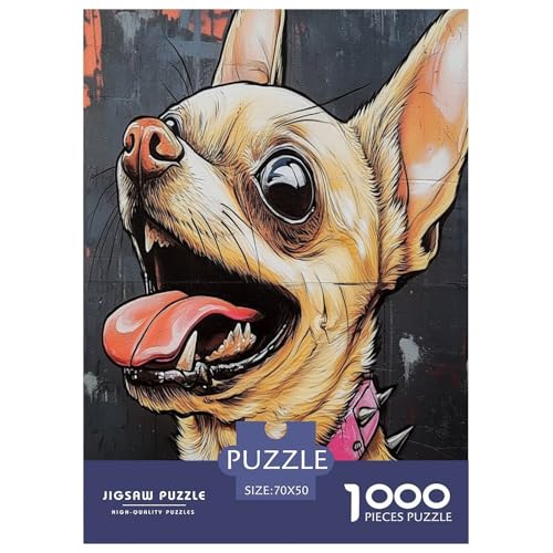 Chihuahua Puzzles 1000 Teile Schwer Puzzle Spielzeug Lernspiel Impossible Herausforderung Spielzeug Für Erwachsene Und Kinder Ab 14 Jahren 70x50cm/1000pcs Chihuahua Puzzles 1000 Teile Schwer Puzzle Spielzeug Lernspiel Impossible Herausforderung Spielzeug Für Erwachsene Und Kinder Ab 14 Jahren 70x50cm/1000pcs von ZHUICHENG