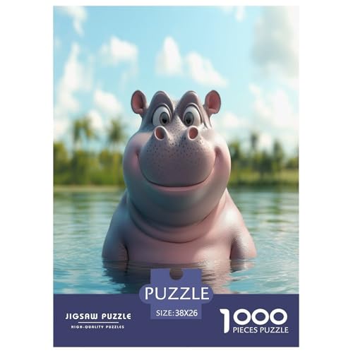 Hippo Puzzle 1000 Teile Schwer Puzzle Spielzeug Lernspiel Impossible Herausforderung Spielzeug Für Erwachsene Und Kinder Ab 14 Jahren 38x26cm/1000pcs Hippo Puzzle 1000 Teile Schwer Puzzle Spielzeug Lernspiel Impossible Herausforderung Spielzeug Für Erwachsene Und Kinder Ab 14 Jahren 38x26cm/1000pcs von ZHUICHENG