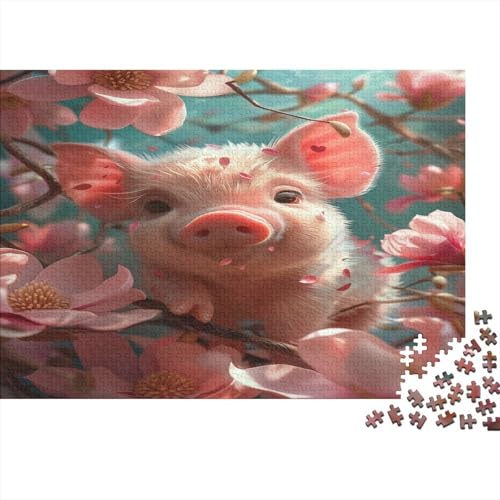 Schweinlet Puzzle 1000 Teile,Puzzle Für Erwachsene, Impossible Puzzle,Puzzle 1000 Puzzle Home DekoRatteion Puzzle,Erwachsenenpuzzle Puzzel 1000pcs (75x50cm) von ZHUICHENG