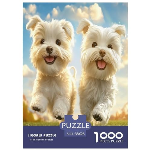 West Highland Weißer Terrier Puzzle 1000 Teile Schwer Puzzle Spielzeug Lernspiel Impossible Herausforderung Spielzeug Für Erwachsene Kinder 38x26cm/1000pcs West Highland Weißer Terrier Puzzle 1000 Teile Schwer Puzzle Spielzeug Lernspiel Impossible Herausforderung Spielzeug Für Erwachsene Kinder 38x26cm/1000pcs von ZHUICHENG