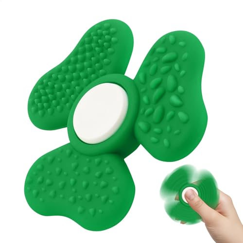 Clover Fidget Sensory Toys, Spinner Fidget Toys Silikon Stressabbau Spielzeug 2 In 1 Zappelspielzeug Für Kinder Jugendliche Erwachsene von ZHUMCCY