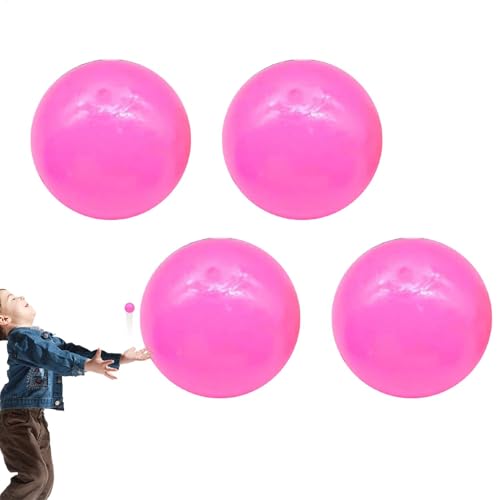 Leuchtende Klebrige Bälle, Im Dunkeln Leuchtende Klebebälle, Deckenkugeln Weicher Leuchtende Stressabbau Bälle Dehnbarer Sticky Glow Stressball Partygeschenke Für Jugendliche Und Erwachsene von ZHUMCCY