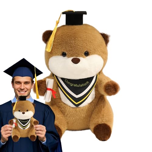 ZHUMCCY Abschlusstier | Dekoratives Kissen Deko,Süßer Plüsch mit und Diplom als Wohndeko für Geburtstag, Valentinstag und Weihnachten ZHUMCCY Abschlusstier | Dekoratives Kissen Deko,Süßer Plüsch mit und Diplom als Wohndeko für Geburtstag, Valentinstag und Weihnachten von ZHUMCCY