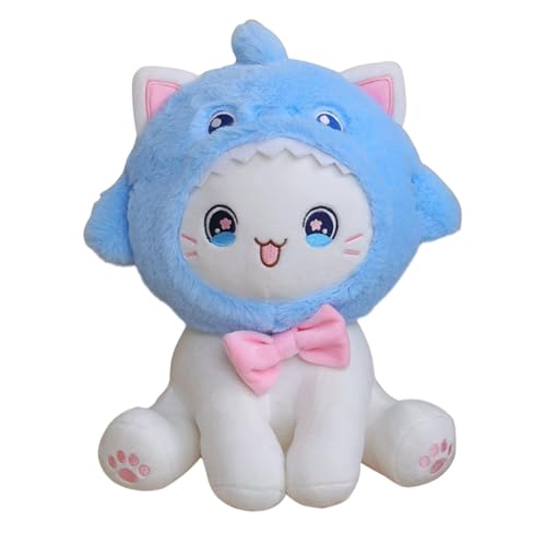 ZHUMCCY Katze Kuscheltier, Niedlich Katze Kuscheltiere Kreatives Katze Plüschtier Weiches Stofftier Katze Für Junge Und Mädchen Zum Begleiten Spielen, 25cm von ZHUMCCY